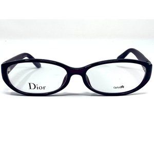 New DIOR Plum Oval Acetate Italy Womens Eyeglasses 54-15-135